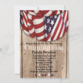 Rustige Patriottische Red White Blue Birthday Kaart (Voorkant)