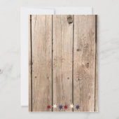 Rustige Patriottische Red White Blue Birthday Kaart (Achterkant)