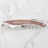 Rustige Patroonmonogram flacon Kurkentrekker (Voorkant)