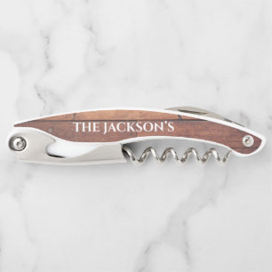 Rustige Patroonmonogram flacon Kurkentrekker