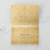 Rustige Peacock Feather bruiloft Hartelijk dank Bedankkaart (Binnen)