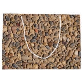 Rustige Pebble Stones Foto met aangepaste tekst Groot Cadeauzakje (Achterkant)