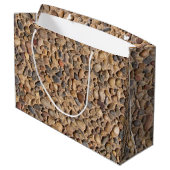 Rustige Pebble Stones Foto met aangepaste tekst Groot Cadeauzakje (Achterkant Gekanteld)