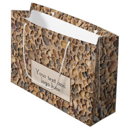 Rustige Pebble Stones Foto met aangepaste tekst Groot Cadeauzakje