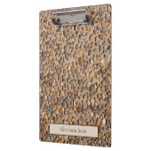 Rustige Pebble Stones Foto met aangepaste tekst Klembord (Links)