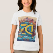 Rustige Pelican Pier Tri-Blend Shirt (Voorkant)