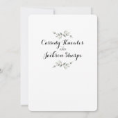 Rustige Pen en inktkalligrafie Kaart (Achterkant)