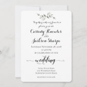 Rustige Pen en inktkalligrafie Kaart (Voorkant)