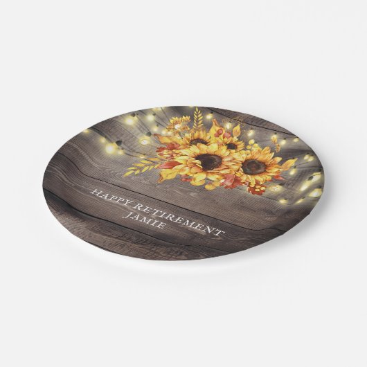 Rustige Pensioenpartij Papieren Bordje (Gekanteld)