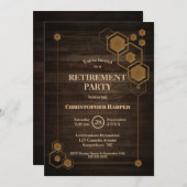 Rustige Pensioenpartij voor hout Kaart (Voorkant / Achterkant)