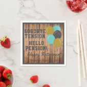 Rustige Pensioenquota en ballonnen Servet (Insitu)