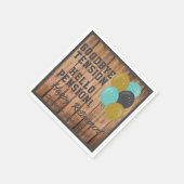 Rustige Pensioenquota en ballonnen Servet (Hoek)