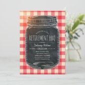 Rustige pensionering BBQ Corporate Picnic Party Kaart (Staand voorkant)