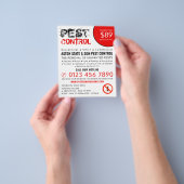 Rustige Pest Control Adverteren Flyer (Hand)