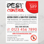 Rustige Pest Control Adverteren Flyer (Voorkant)