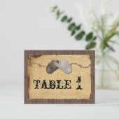 Rustige Petten van cowboy - Barbed - tabelnummer Briefkaart (Staand voorkant)