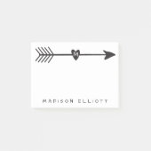 Rustige Pijl - Aangepaste tickdesk Opmerking Post-it® Notes (Voorkant)