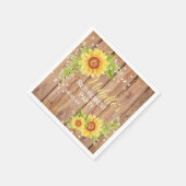 Rustige Pijnse zonnebloem Partij Servet (Hoek)