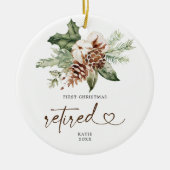 Rustige Pine Eerste Kerstkerst in ruste Ornament G (Voorkant)