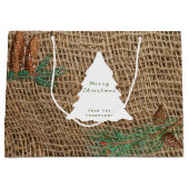 Rustige Pine Forest-kerstboom Groot Cadeauzakje (Voorkant)