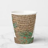 Rustige Pine Forest-kerstboom Papieren Bekers (Links)