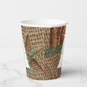 Rustige Pine Forest-kerstboom Papieren Bekers (Rechts)