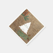 Rustige Pine Forest-kerstboom Servet (Hoek)