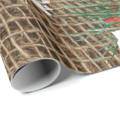 Rustige Pine Forest-kerstboomrenrendiertje Cadeaupapier (Rol Hoek)