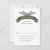 Rustige Pine Naaldreactiekaart Kaart (Voorkant)