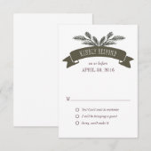 Rustige Pine Naaldreactiekaart Kaart (Voorkant / Achterkant)