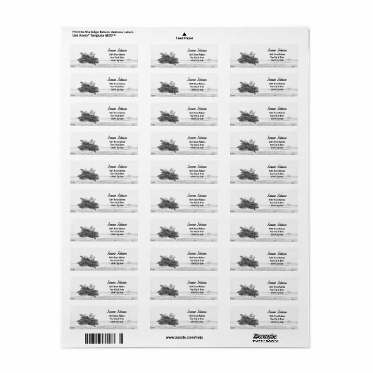 Rustige Pine-retouradres van het land Etiket (Full Sheet)