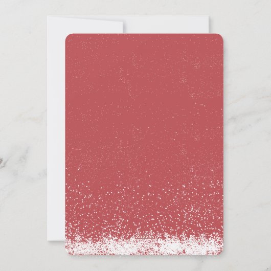 Rustige Pine Tree Red Truck Feestdagenkaart (Achterkant)