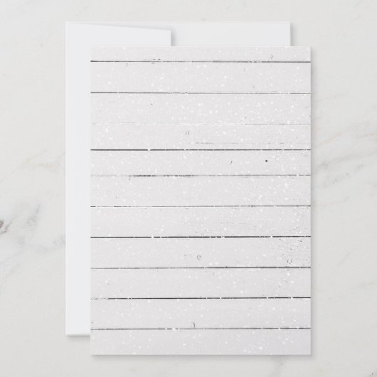 Rustige Pine Trees Sneeuwkerstkaarten (Achterkant)