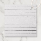 Rustige Pine Trees Snow-kerstcadeauLabel Bedankjes Labels (Achterkant)