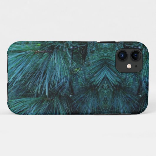 Rustige pinebomen | dennenbos | groene naaldbomen Case-Mate iPhone case (Achterkant (horizontaal))