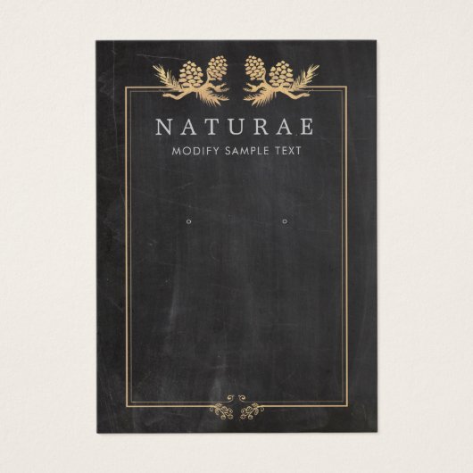 Rustige  pinnen die juwelen vertonen visitekaartje (Voorkant)