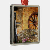 Rustige pomp, Nou en en Cartwheel scène Metalen Ornament (Rechts)