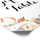 Rustige pompoen — Gifts Table Sign Poster (Hoek)