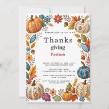 Rustige Pompoen Herfst Thanksgiving Potluck