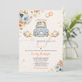 Rustige pompoen op Baby shower Kaart (Staand voorkant)