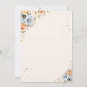 Rustige pompoen op Baby shower Kaart (Achterkant)