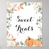 Rustige pompoen waterverf Sweet Tres-teken Poster (Voorkant)