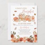 Rustige Pompoenen Baby shower Valsbladeren Kaart (Voorkant)