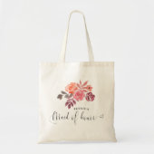 rustige pony's elegant script maid of eremeer tote bag (Voorkant)
