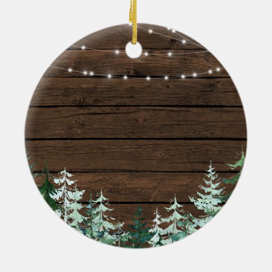 Rustige Pop Pop kerstversiering grootouder Keramisch Ornament (Achterkant)