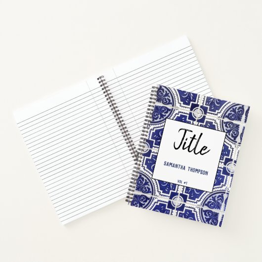 Rustige  Portugese Tegels Patroonschets of Notitieboek (Binnen)