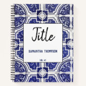 Rustige  Portugese Tegels Patroonschets of Notitieboek (Voorkant)