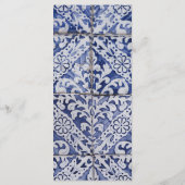 Rustige Portugese Tegels Weddenschappen Menu (Achterkant)