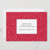 Rustige Prettige feestdagen Red Truck Tree Busines Feestdagenkaart (Achterkant)