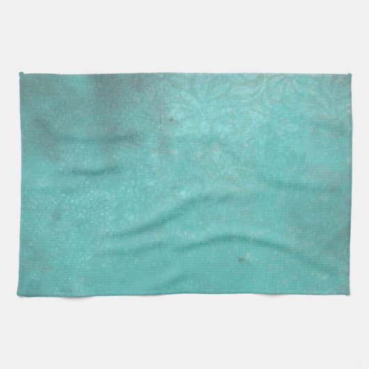 Rustige printturquoise | Keukenhanddoek (Horizontaal)